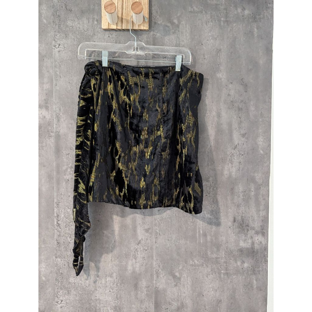 Women's Bardot Skirt, Size 10 Black and Gold - Picture 9 of 9